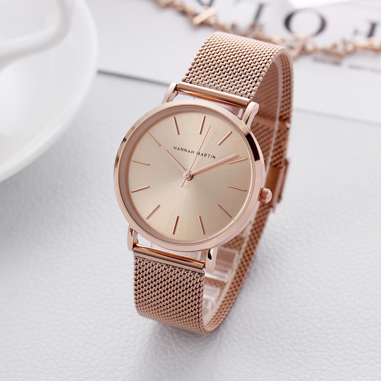 Women’s Stainless Steel Mesh Strap Watch