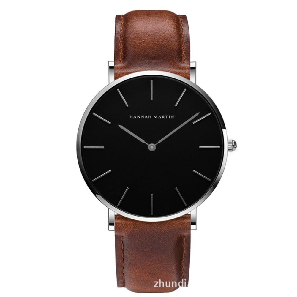 Men’s Black Waterproof Quartz Watch